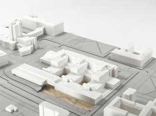 Haus Bauwesen, Städtebaumodell 1:500, BILD: Umbauatelier Haber Haus_Bauwesen_Umbauatelier_Haber