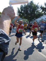 Berlin-Marathon 2005: Man trifft Freunde unterwegs ...