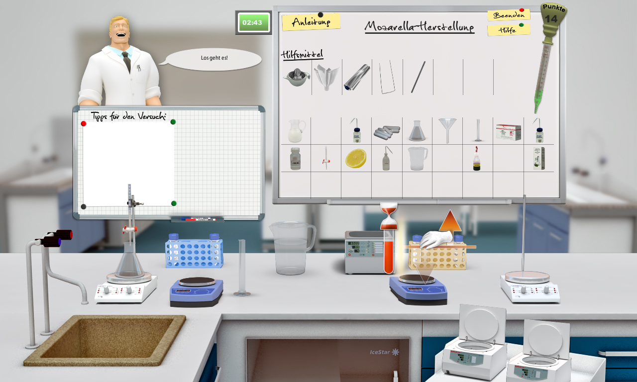 Abbildung des virtuellen Labors